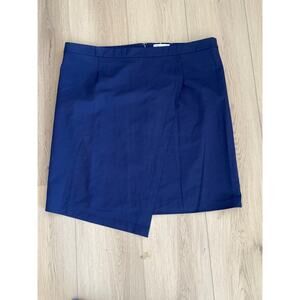 Pari Passu  Orsa Skirt Blue Wool Blend Waist 46 inches 4C (size 18) Plus